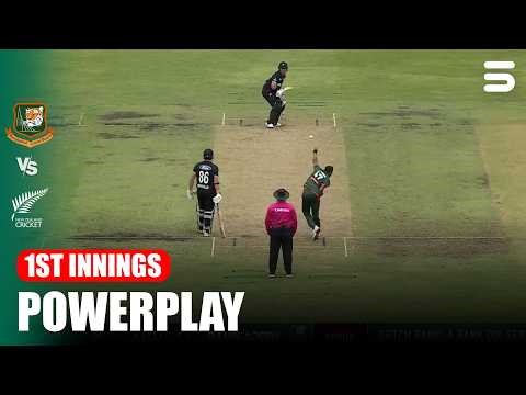 1st Innings Powerplay | Bangladesh vs New Zealand | Match 01 | ODI Series 2026 | M9G1T