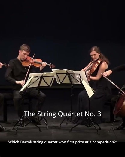 Which of Bartók’s string quartets wonfirst prize at a competition?