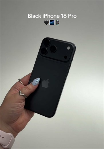 the black iPhone 18 Pro IS A WHOLE MOMENT🖤🌌📱 #iphone18pro #iphone #appleevent