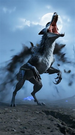 WOLF Meets VELOCIRAPTOR — The Ultimate Predator Fusion is Born 🐺🦖🔥 ⭐ #shorts #animals #ai