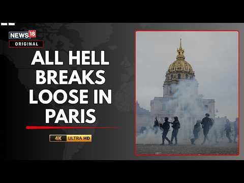 Paris Protests Turn Violent: Police Use Pepper Spray & Batons Against Anti-Macron Protesters | N18G