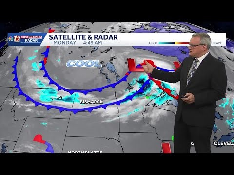 Cool start to a warmer Monday | Better midweek rain chances