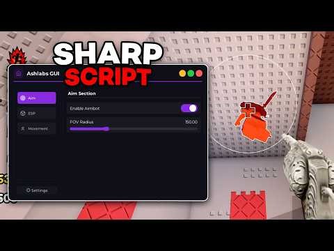 [FREE] SHARP Script | Aimbot, Silent Aim, Player ESP, Speed | PC & MOBILE
