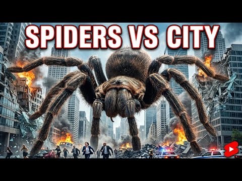 Giant Spider Invasion Turns City Into Ruins | AI Monster Movie