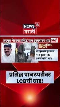 Chandrapur Raid News | पानटपरीवर MD ड्रग्जचा साठा; दुकानदार अटकेत | Marathi News