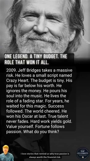 One Legend. A Tiny Budget. The Role That Won It All.
