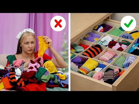Closet Organization & Clothes Folding Ideas That Save Space 👕✨