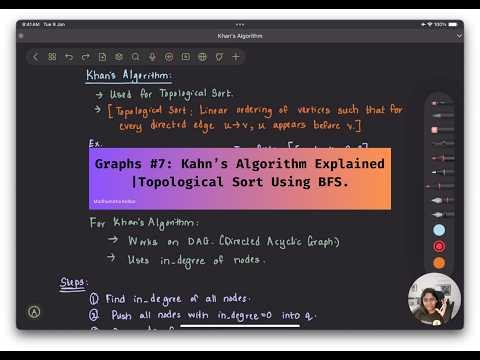 Graphs 7: Kahn’s Algorithm Explained | Topological Sort Using BFS.