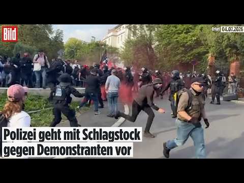 AfD Parteitag in Erfurt! Erste Ausschreitungen | 25.000 Gegendemonstranten