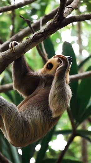 Real Sloth Moving Slowly 🦥 | Nature’s Calmest Animal 😱