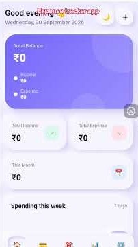 Expense Tracker App in HTML CSS JavaScript | Offline Expense Manager | Claymorphism UI#Ritubyte Hub