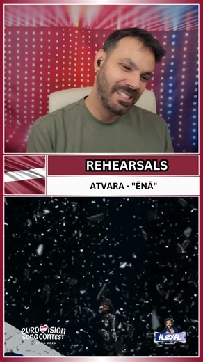 LATVIA 🇱🇻 Rehearsal ESC 2026 | Atvara - "Ēnā" | 3 WORDS REACT #shorts