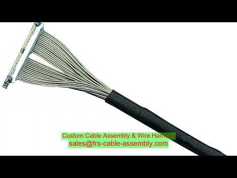 capsule endoscopy cable set shielded overmolded RS 485 LEMO to JAE IP68 Silicone jacket overbraid sh