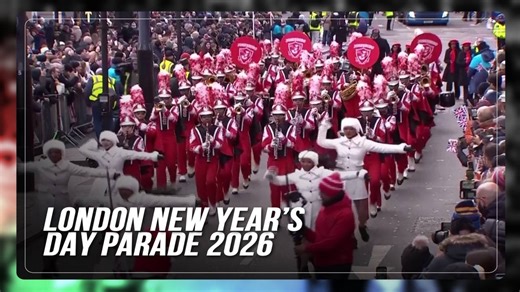 Thousands gathered in the streets to watch London’s New Year’s Day Parade (LNYDP) on Thursday (January 1) with the attendance of performers from around the world, to celebrate the start of 2026. Marching bands from the U.S. joined dancers dressed as Stormtroopers to entertain crowds who lined the route. The first LNYDP took place in 1987, marking its 40th anniversary on Thursday. More than 8,000 performers from around the world were due to take part along the 2.2-mile (3.5-km) route, with crowds