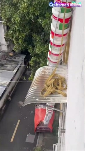 A practical method for quickly transporting garbage downstairs for high rise residents