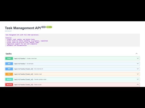 Building a Production-Ready Task Management API with FastAPI & SQLModel | Full Tutorial