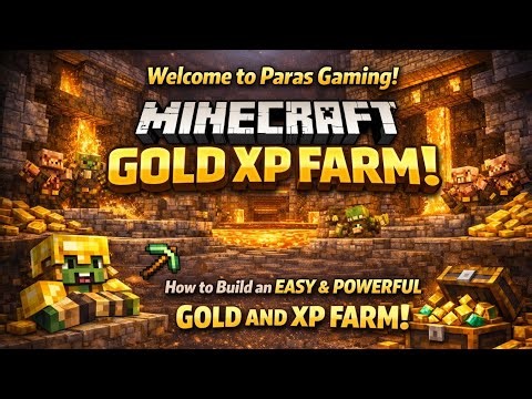 🔥 EASY & OP Minecraft GOLD XP Farm 😱 | Unlimited XP & Gold (MCPE / Bedrock)💰⚔️#Minecraft #GoldXPFarm