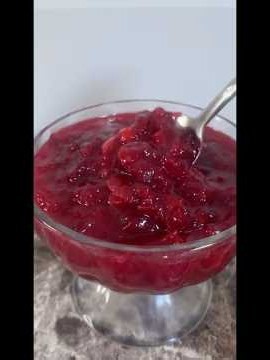 CRANBERRY SAUCE DIY (WHOLE BERRIES) #cranberrysauce #wholeberrycranberrysauce #cranberrysaucerecipe