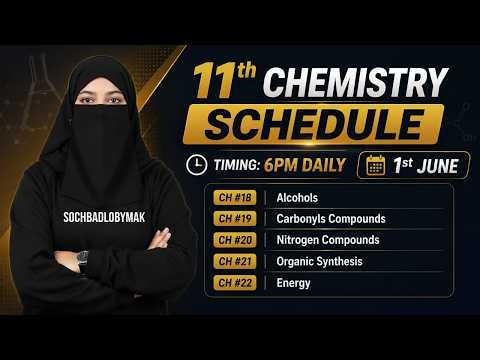 11 Chemistry Unit:18-22 (Alcohols, Carbonyl & Nitrogen Compounds, Organic Synthesis & Energy) Class