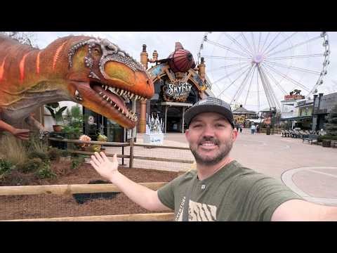 FREE Jurassic Adventure at The Island in Pigeon Forge | NEW Dinosaurs & Fountain Show!