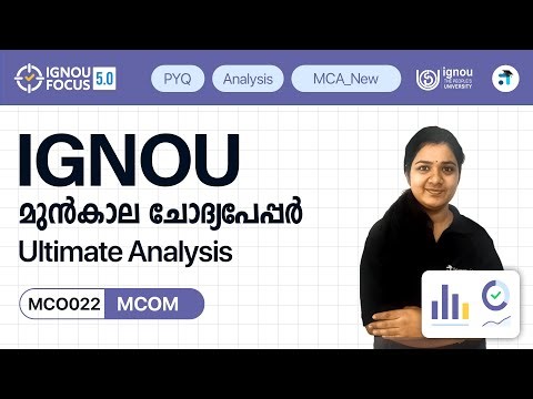 MCO 022 Quantitative Analysis for Managerial Applications | MCOM | IGNOU PYQ Analysis #ignouexam
