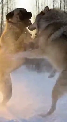 Kangal Dog vs Wolf: The Ultimate Showdown in Snow! 🐺🐕