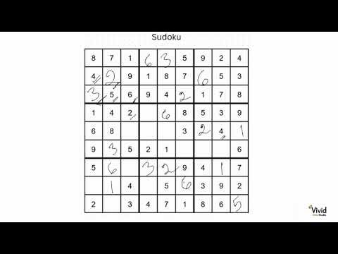 Sudoku 9x9 Easy for Kids | Step by Step Sudoku Tutorial | Vivid Kids Studio