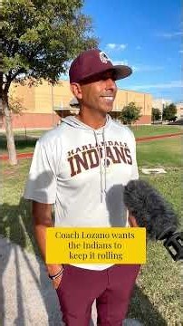 Harlandale HS Coach Lozano wants the Indians to keep it rolling