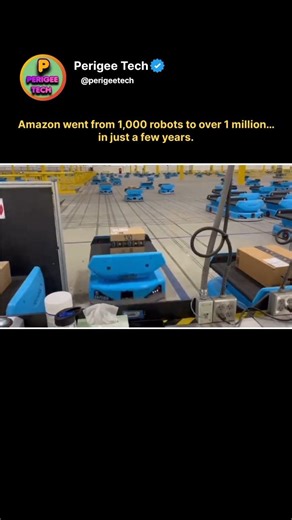 Amazon’s 1 Million Robots 🤖#shorts #amazon #robotics #technology #innovation #ai
