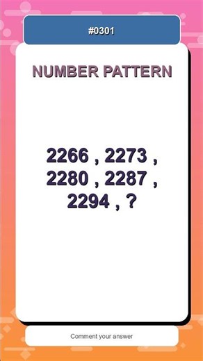 Number Pattern Challenge #0301 | Find the Missing Number Fast