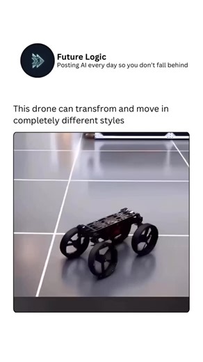 Future Tech | AI | Systems on Instagram: "This drone isn’t just flying—it’s transforming. With the ability to shift its shape and move in completely different styles, it adapts to any environment, from sleek aerial maneuvers to ground-level navigation. Its flexibility blends engineering, AI, and design, making it a true shape-shifting marvel. Whether soaring like a bird, gliding like a plane, or rolling on surfaces, this drone turns motion into a performance, redefining what unmanned machines ca