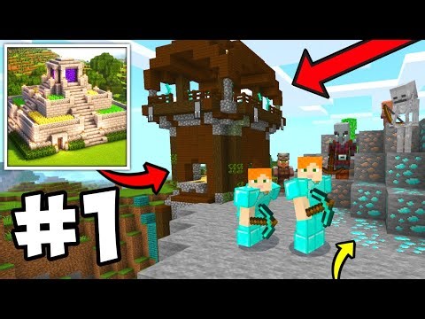 Craft Block Building Adventure Multiplayer Survival EP 1 - Village & Pillagers Raid