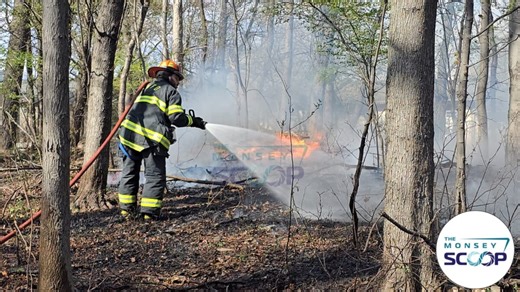 SPRING VALLEY: Large Brush Fire on Lunney Ct Quickly Extinguished