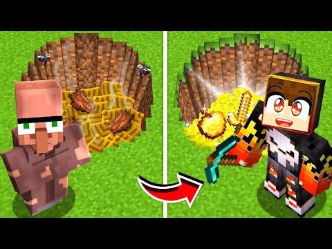 POOR vs RICH Treasures Mine Battle in Minecraft!!