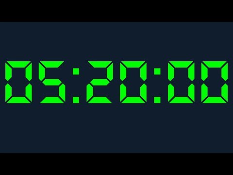 5 hour 20 minutes Timer Digital Countdown Digital