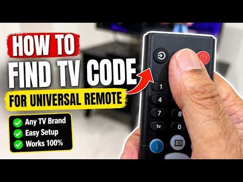 How to Find TV Code for Any Universal TV Remote (Works for All Brands)