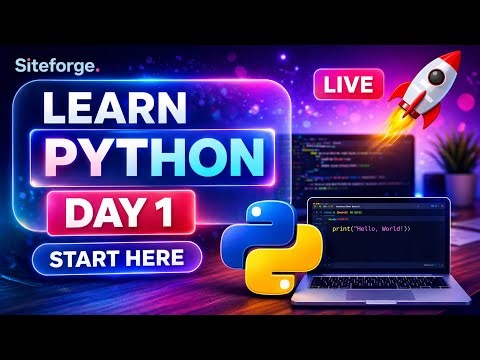 Learn Python Day 1 | Basics, Setup & First Code 👨‍💻