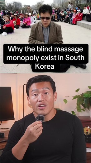 Why blind massage monopoly exists in South Korea