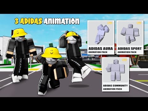 NEW!! ALL ADIDAS ANIMATION (AURA, SPORTS & COMMUNITY) In Brookhaven ID/CODE - Roblox