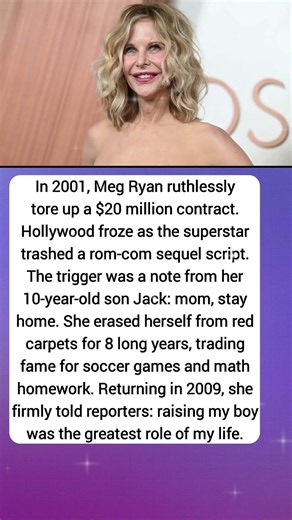 SHE WALKED AWAY FROM 20M. Meg Ryan#hollywood #stories