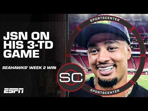 Jaxon Smith-Njigba on his 3-TD performance and the Seahawks' Week 2 win 🔥 | SportsCenter