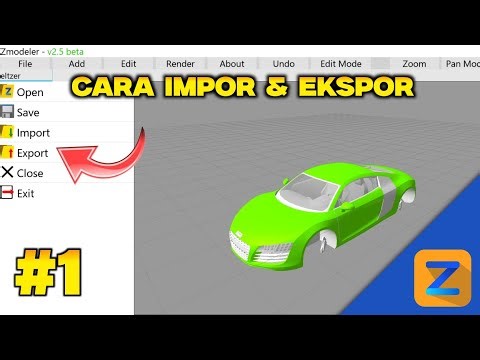 ZMODELER ANDROID TUTORIAL PART 1: How to Import and Export