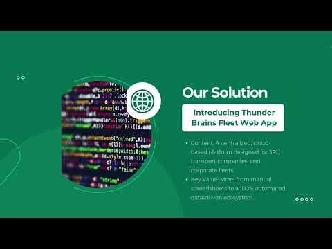 Fleet Management Web Application Software in Gurugram by Thunder Brains