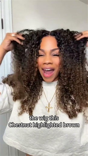 UNice 7x5 Lace Front Curly Wig With Defined Finger Coil Ends