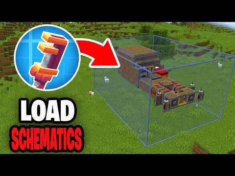 How To Load Schematics In Minecraft Create Mod! - Tutorial