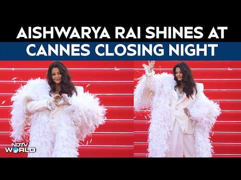 Cannes 2026 | Aishwarya Rai Owns Cannes Closing In An All-White Power Suit And Feather Boa