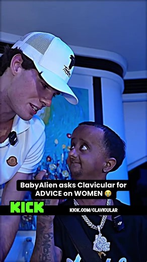 BabyAlien asks Clavicular for ADVICE on WOMEN 😭 #clavicular #clav #babyalien #funny #kickclips