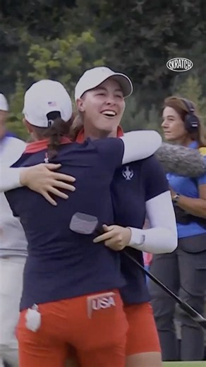 91 FEET!!💥Jennifer Kupcho with an UNREAL birdie on 17 & another on 18 to win the match! #solheimcup