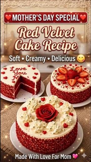Mother’s Day Special Red Velvet Cake ❤️ | Easy Cooker & Oven Recipe 2026#recipe #mothersdaycake