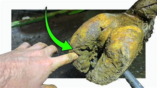 this YOUNG BULL's HOOF ... has a HOLE in it! #hoofgp #hooftrimmer #hoof #farm #newyear | The Hoof GP